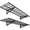 Black, variant on 2-Pack 1x4ft 12-inch-by-48-inch Wall Shelf Garage Storage Rack Wall Mounted Floating Shelves, Black, Classic Series