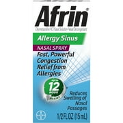 Afrin Allergy Sinus 12 Hour Nasal Decongestant Spray - 15 mL