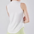 thumbnail image 5 of Vmvidoty Tank Top for Women Solid Color Round Neck Sleeveless Causal Shirts Sports Workout Running Tees White S, 5 of 5
