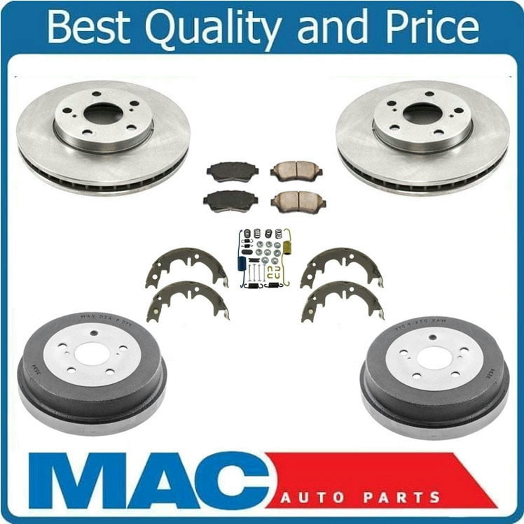 for 05-15 Smart Car Fortwo 100/% All New Brand New Brake Drums /& Rear Brake Shoes