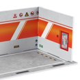 thumbnail image 4 of 1/24 Parking Lot Scene Display Lot Desktop Decoration Case Scenery Desktop Decor Diecast Car Garage orange, 4 of 8