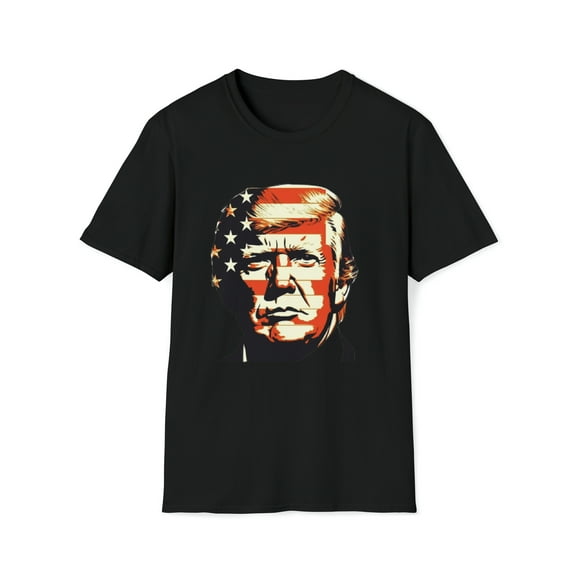 Donald Trump For President Unisex Softstyle T-Shirt 2024 Trump Graphic