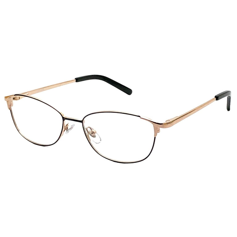 Walmart Women's Eyeglasses, FM14081, Black/Gold, 52-16-135, with Case - Walmart.com Walmart Women's Eyeglasses, FM14081, Black/Gold, 52-16-135, with Case - Walmart.com