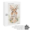 thumbnail image 6 of Lovely Floral Rabbit Puzzle – 1000 pcs Wooden Jigsaw for Adults – Calming Activity and Charming Animal Art Display, 6 of 8