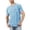 Sky Blue, variant on Product Category Men T Shirts - Product Title Summer Men's Round Neck Pocket Casual Comfort Skin-Friendly Tee