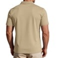 thumbnail image 5 of Hearthz Cotton Polo Shirts for Men Moisture Wicking Shirts for Men Short Sleeve Casual Summer Shirt Soft Breathable Mens Golf Polos Brown S, 5 of 6