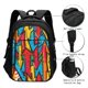 thumbnail image 3 of Balery Colorful Arrow Graffiti Pattern Mochila con carga USB para hombre y mujer - Mochila impermeable y antirrobo para portátil con puerto USB para viajes, trabajo, estudios y universidad, 3 of 7
