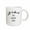 White, variant on 3drose, Image of Life Is Short Eat Dessert First Quote, 11oz Two-tone Red Mug