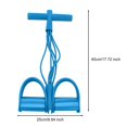 thumbnail image 5 of Hyasfey 6-Tube Sit-up Pedal Resistance Band with Handle Multifunction Tension Rope Elastic Yoga Pedal Puller Body Stretching Trainer Home Gym Workout Equipment, 5 of 7