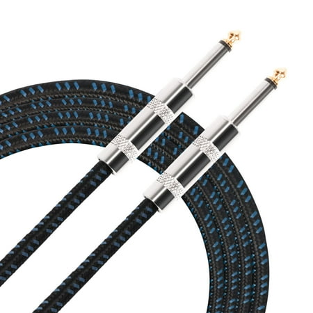 - Donner 10 Feet Premium Electric Guitar Bass Cable Musical Instrument AMP Cord 1/4