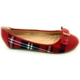 thumbnail image 2 of Plaid with Solid Toe Tip Ballerina Flats, 2 of 4