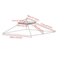 thumbnail image 5 of Yescom 10.6'x10.6' Gazebo Top Replacement Fit for Brand_Model Target Madaga/L-GZ136PST2 Tier Patio Garden Light Beige, 5 of 9