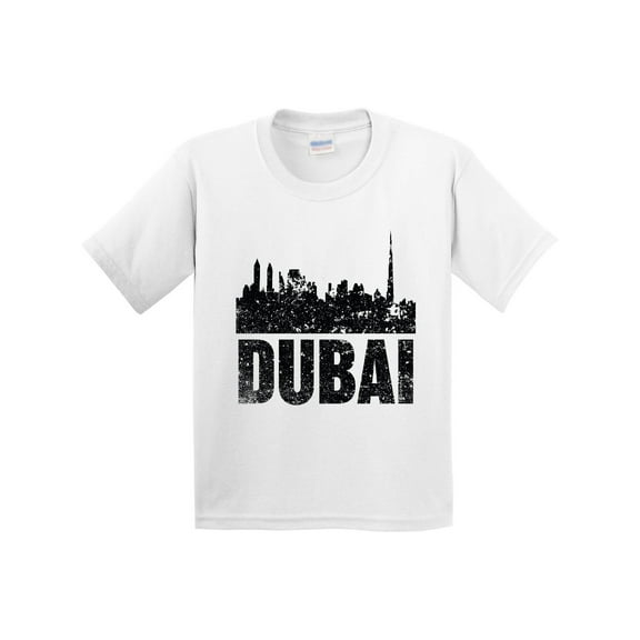 Inktastic Dubai City Skyline with Grunge Youth T-Shirt