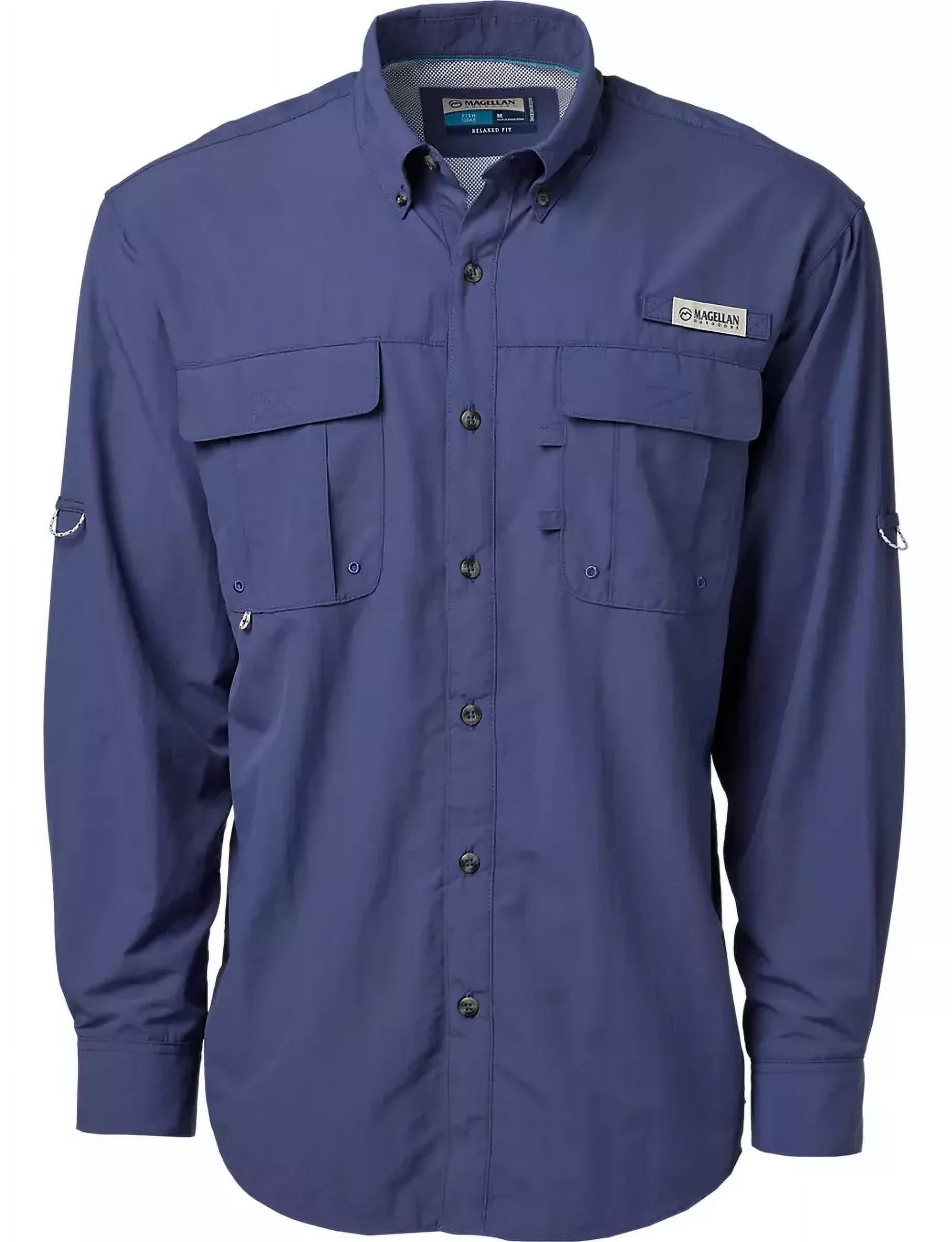 Chemise Magellan Outdoors Homme XL - Manches Longues Pêche - Verte évacuation Humidité