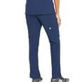 thumbnail image 2 of Med Couture Women's 8758 "Flow" Elastic Waist Cargo Scrub Pant-Navy-X-Small Tall, 2 of 2