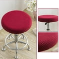 thumbnail image 3 of maskred Stretchy Stool Cover Washable Polyester Fiber Round for Lift Chair Home Light gray Red diameter 28-38cm, 3 of 6