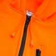 thumbnail image 4 of JORESTECH Hi-Vis Safety Full-Zip Hoodie Sweater, ANSI Class 3 (Orange/Black, 4XL), 4 of 8