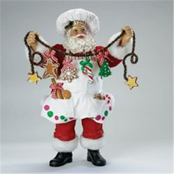 Kurt S. Adler- Inc. C7400 Kurt Adler 12'' Fabrich- Christmas Chef Santa