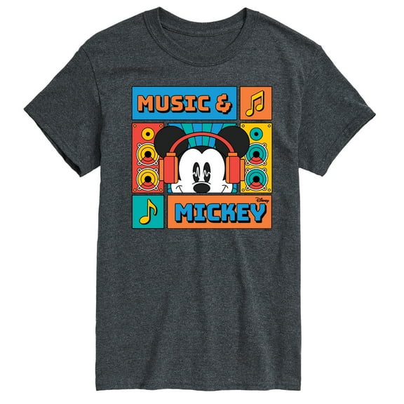 Disney - Music And Mickey - Men's Short Sleeve Graphic T-Shirt