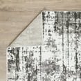 thumbnail image 6 of Loomaknoti Rhane Vailin 6' x 9' Gray Abstract Indoor Polypropylene Area Rug, 6 of 9