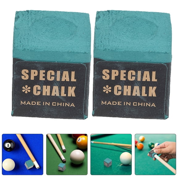 AURARMLET 24Pcs Green Pool Cue Chalk Cubes Smooth Coating Pool Table Accessories for Billiard Games and Tournaments