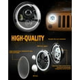 thumbnail image 6 of Pair 7" Round LED Headlights Hi/Lo Fit Chevy Truck 1947 1948 1949 1950 1951-57, 6 of 10