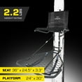 thumbnail image 3 of Open Box Hawk Kickback LVL Steel Hang-On Tree Stand w/ Leg Extension Footrest, 3 of 11