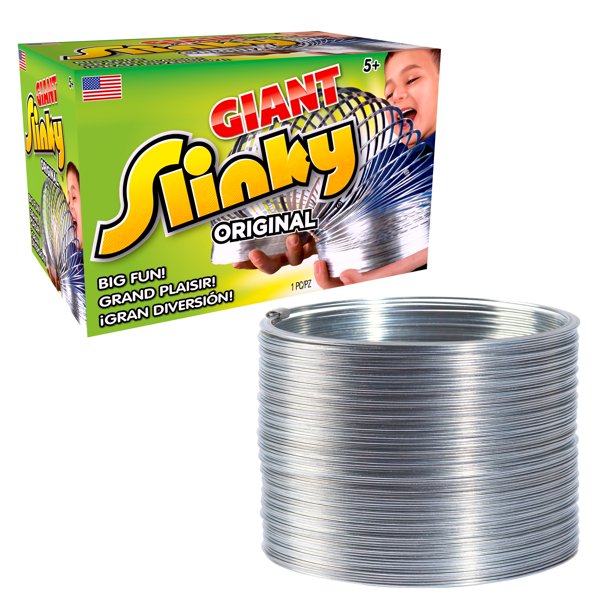 The Original Giant Slinky Walking Spring Toy Big Metal Slinky Ages 5 Walmart Com Walmart Com
