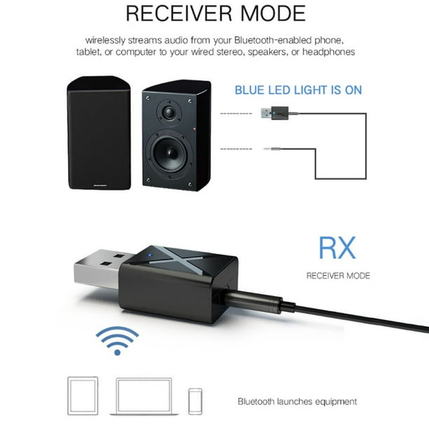 Adaptateur récepteur émetteur Bluetooth USB pour haut-parleur PC souri