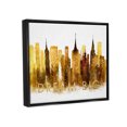 thumbnail image 4 of Stupell Industries Dream Big Glam City Skyline Graphic Art Jet Black Floating Framed Canvas Print Wall Art, Design by Ziwei Li, 4 of 6