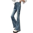 thumbnail image 4 of Girl Baggy Jeans Y2k Jeans Wide Leg Pants Back To School Clothes Cute Jeans for Girls Size 4-12 Years, 4 of 4
