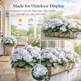 thumbnail image 5 of Spring Porch Refresh Hydrangea Artificial Flowers, 14" UV Resistant Faux Hydrangea Plants for Outdoor Decor, Realistic Fake Hydrangea for Porch Patio Garden Farmhouse, No Maintenance, 5 of 9
