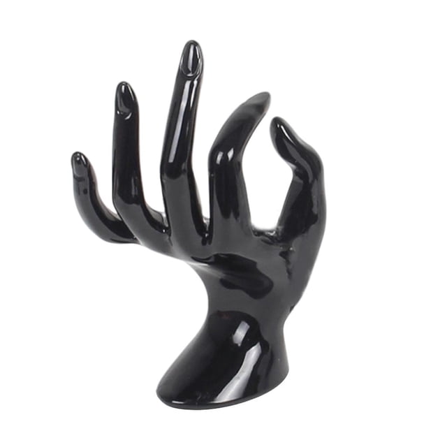 Maniquí Mano Sunnimix para Exhibición de Joyería Anillos Guantes Negro