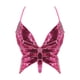 thumbnail image 1 of Y2k Butterfly Sequin Crop Top Women Summer Backless V Neck Sexy Club Costume Outfits Festival Clothes New Bandage Bra Tops 2022One Size, 1 of 5