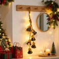 thumbnail image 6 of Lighted Christmas Bells Garland Warm White String Holiday Tree Door Decor, 6 of 7