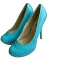 thumbnail image 2 of Bonnibel Monique-1N Women's Round Toe Platform 5-Inch Holiday Party Dress Pumps TURQUOISE PU 7, 2 of 6
