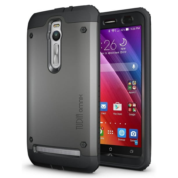 Tudia Omnix Case W Built In Screen Protector For Asus Zenfone 2 Ze550ml Ze551ml Not Compatible W Ze500cl Metallic Slate Walmart Com Walmart Com