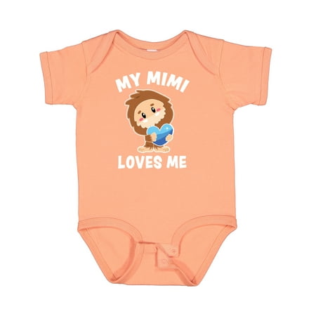 

Inktastic Cute Bigfoot My Mimi Loves Me Gift Baby Boy Bodysuit