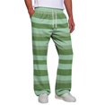 thumbnail image 5 of Mens Pants Wide Leg Horizontal Stripe Baggy Joggers Pockets | Relaxed Wide Leg, Soft Fabric, Striped Joggers for Men M, 5 of 8
