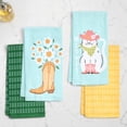 thumbnail image 3 of RITZ 100% Cotton Summer Kitchen Towels, Set of 4, Meowdy Boot Dish Towels Set, 3 of 6