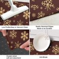 thumbnail image 3 of Brown Christmas Snowflake Pattern Kitchen Rug Mat,Kitchen Runner Rugs Non Skid Washable,Decorative Kitchen Floor Mats for Kitchen,Sink,Laundry,17"X47", 3 of 5