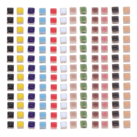 Supvox Ceramic Mosaic Tiles for Crafts DIY Decorative Small Tiles for Walls Furniture and Artistic Projects