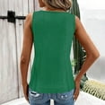 thumbnail image 5 of Pxiakgy Women's Sleeveless Eyelet V Neck Tank Top Cutout Keyhole Neck Casual T Shirts Dressy Trendy Cute Blouses Comfy Camisole Tunic Tops Eyelet Tops for Women,Mesh Summer Tops Flowy Cami Shirts S, 5 of 8