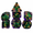 Frog, variant on DND Polyhedral Resin Dice Set Purple Duck Core with Silver Numbers RPG 7 Pcs