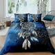 thumbnail image 1 of 220x240 Adult Bedding Set Dream Catcher Blue Soft Breathable Microfiber 3 Pieces, 1 Duvet Cover 2 Pillowcases, 1 of 5