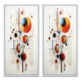 thumbnail image 2 of Designart "Colorful Suprematism Pure composition II" Abstract Suprematism Framed Wall Art Set Of 2 - Multi-Color Abstract Gallery Wall Frame Set For Home Decor, 2 of 6