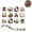 A, variant on Roll of 500 Round Fall Stickers, Watercolor Halloween Harvest Pumpkin Labels, Hello Fall Thanksgiving Autumn Themed Self-Adhesive Circle Stickers for Gift Sealing Envelope Packaging Craft Decor