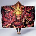 thumbnail image 1 of Trippy Naruto Baryon Mode Boruto Hooded Blanket Anime Style Ts04, 1 of 5