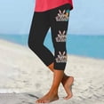 thumbnail image 2 of Pantalones de Ajuste Seco de la Moda de las Mujeres Imprimidas Leggings, Deporte de Yoga Elástico de Poliéster Elástico Respirable, 2 of 6