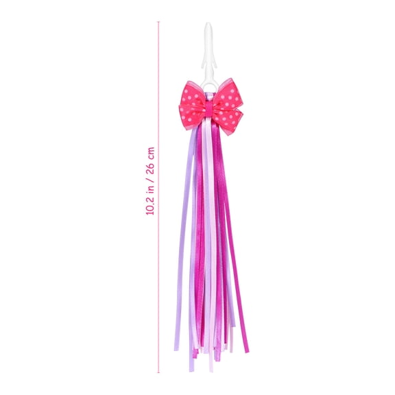 Supvox Multi-Colored Bike Tassels for Tricycles - 1 Pair Decorative Handlebar Streamers for Kids Bikes